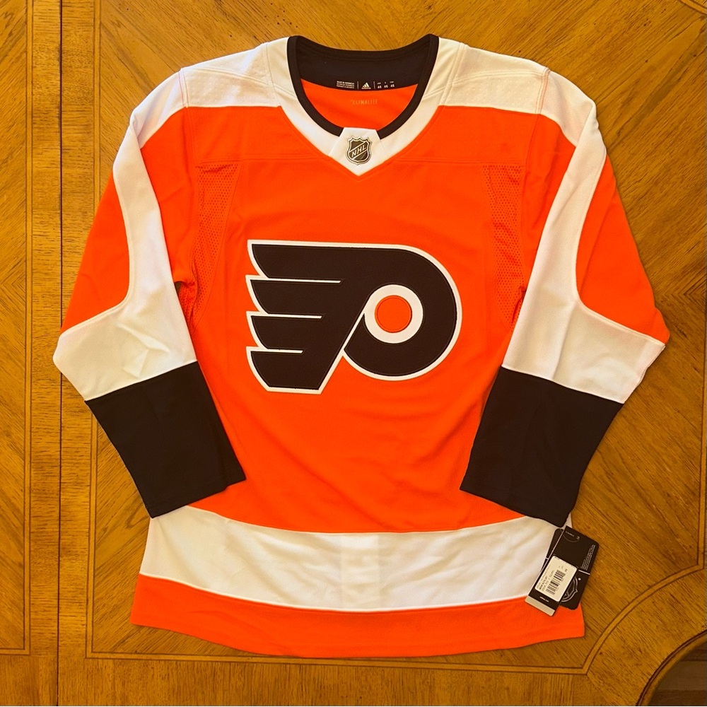 Adidas Philadelphia Flyers Authentic Home Jersey Men’s 46 Orange Climalite NWT